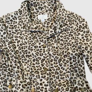 Caslon Animal Print Utility Jacket